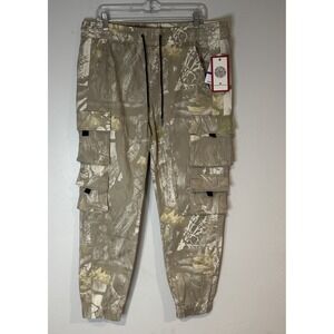 Ring of Fire Barnabas Cargo Jogger Pants Mens Gorpcore Sz XL Camo Grizzly